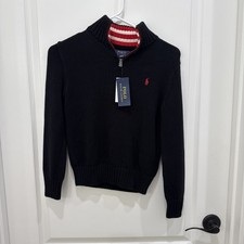 NEW Polo Ralph Lauren Boys Quarter 1/4 Zip Pu...