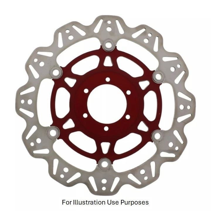 EBC Floating Vee Rotor Front Red Hub - VR1014RED
