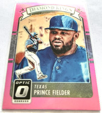 2016 Panini Donruss Optic Baseball Prince Fielder Texas Rangers Pink Prizm #28