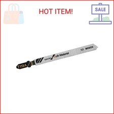 BOSCH T113A3 3-Pack 4 In. Knife Edge T-Shank Jig Saw Blades Ideal for Applicatio