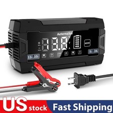 Aeternasol 12v Car Battery Charger Smart Automatic Intelligent Pulse Repair 24v