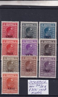 Yugoslavia 1928 MH Mi. 212/221 Nice set see scan cv 350€