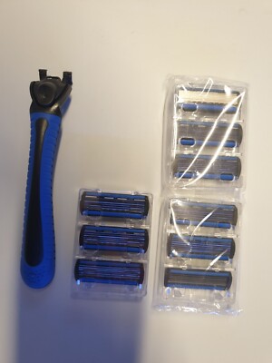 6 Klingen Nassrasierer ,, Fresh 6,, mit 1x Handstück / 9x Klingen.