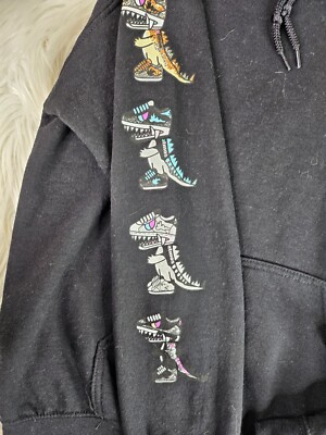 Tokidoki x Atmos Pullover Hoodie Mens Dinosaur Shoes Logo (S Tokidoki x Atmos Pullover Hoodie Mens Dinosaur Shoes Logo (S