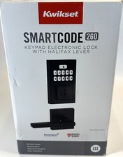 Kwikset SmartCode 260 Keypad Electronic Lock Halifax Lever SmartKey 99690-026