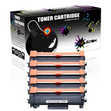 5 Black Toner Cartridge fits Brother TN760 MFC-L2750DW HL-L2370DW HL-L2370DW XL