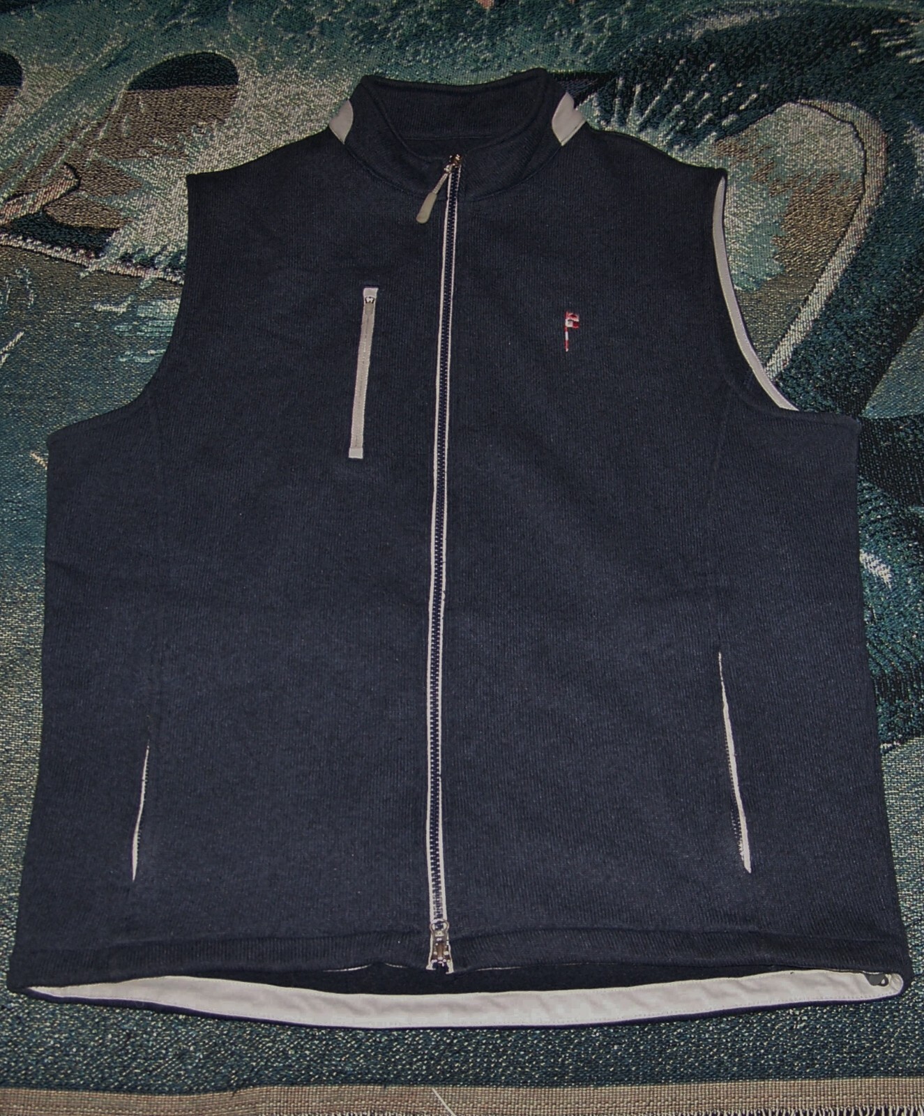 PETER MILLAR Full Zip Fleece Sweater Vest Shirt FRIAR'S HEAD GOLF CLUB