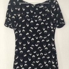 Reformation Navy Print Micro Mini Dress 2