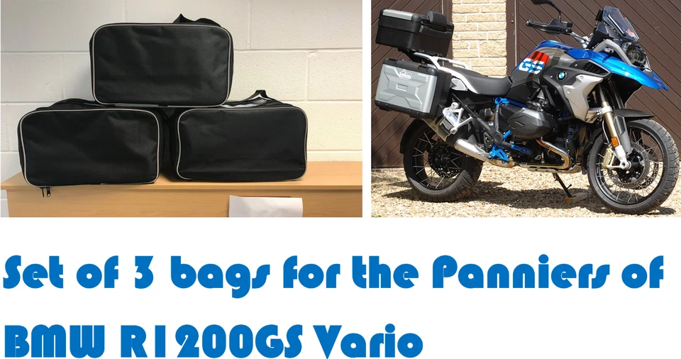 BOLSAS ALFORJAS FORRADAS Y BOLSA TOP BOX PARA BMW R1200GS F800GS F650GS VAROP FUNDAS/CAJAS Foto 2 de 4