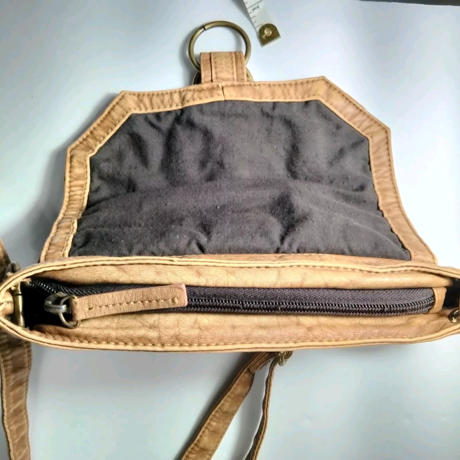 Converse One Star Small Brown Crossbody Bag 9 1/2" Wide 7"Tall Faux Leather... thumbnail 10