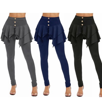 Women Skirted Leggings High Rise 