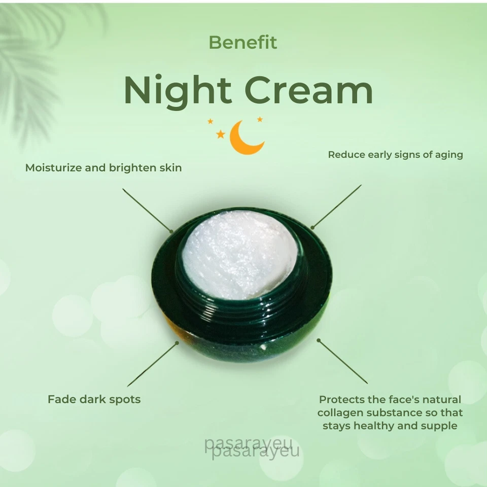 TULL JYE Night Cream 20g Brightening & Moisturizing Face Cream - Image 3 of 4