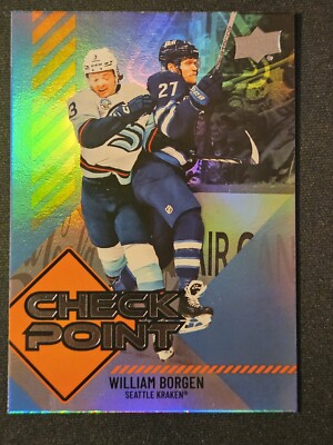 24-25 Upper Deck William Borgen Check Point Seattle Kraken 