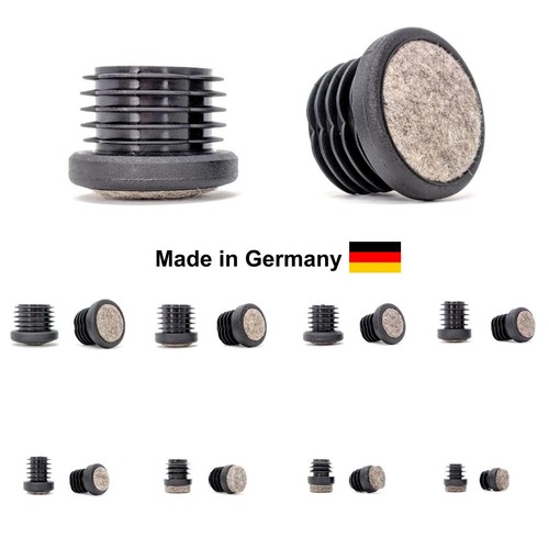 Felt Insert Glides Natural Wool Furniture Caps for Metal Chairs Made