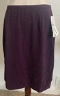 Vtg Norton McNaughton Womens Skirt 10 Polyester  Plum NWT Orig $43 Metaphors — photo 1