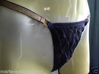 Cotton Club String Violett Strass Neu Wert 56€ Sehr Sexy Und Selten 36 - Bild 1 von 4