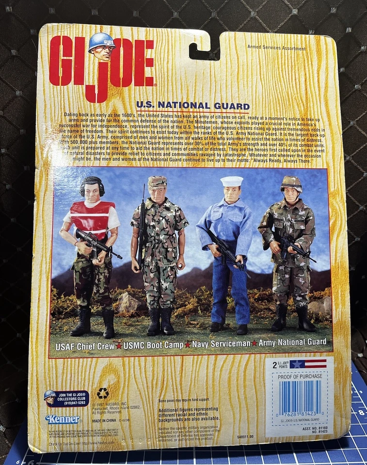 Figura de acción GI Joe Guardia Nacional del Ejército de los Estados Unidos 12" 1997 Kenner Hasbro Foto 3 de 4