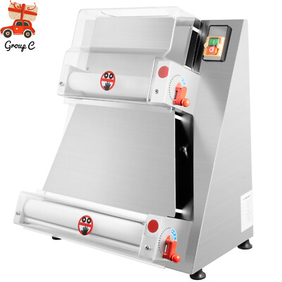 Commercial 4-16'' Electric Pizza Dough Roller Sheeter Pastry Press Making Machine