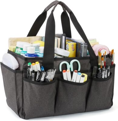 Art Caddy Craft Bag Organizer Tote Large Craft Organizer Tote Bag