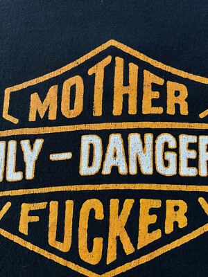 90s MOTHER FUCKER ハーレーダビッドソン パロディ Tシャツ L 90s
