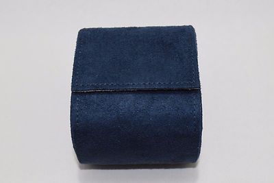 Louis Vuitton Navy Blue Travel Watch Case Storage Box Authentic