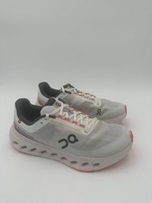 On Cloudsurfer Next Running Shoes Women Size 8.5W White/Flame LaceUp 3WE30050256