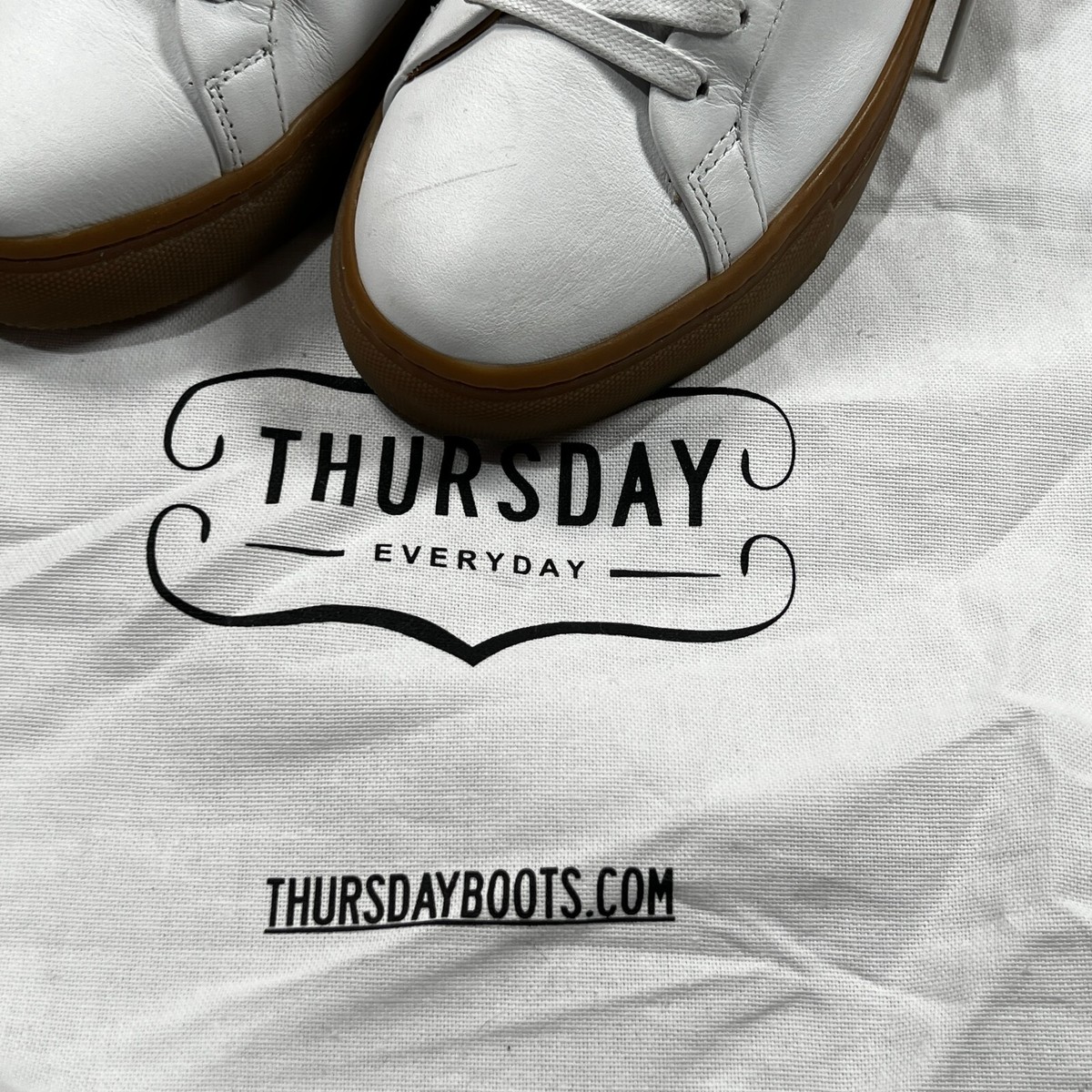 Thursday Boot Co Legacy Sneakers Mens White Gum Soles Shoe