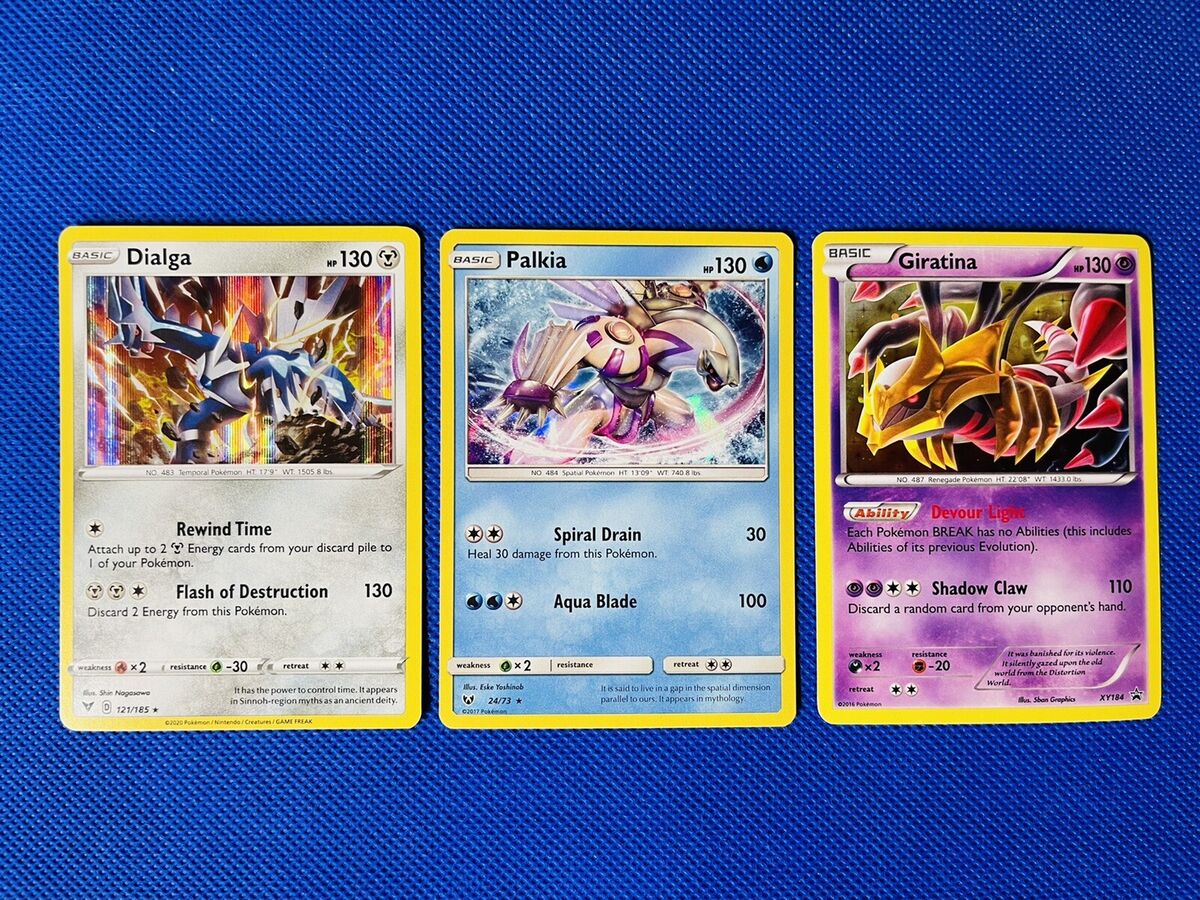 Kit Carta Pokémon Lendarios Dialga Palkia E Giratina