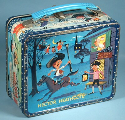 1964 Hector Heathcote Original Metal Lunch Box Terrytoons TV