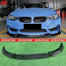For BMW F80 M3 F82 F83 M4 15-20 Carbon Fiber Front Bumper Diffuser Lip Spoiler
