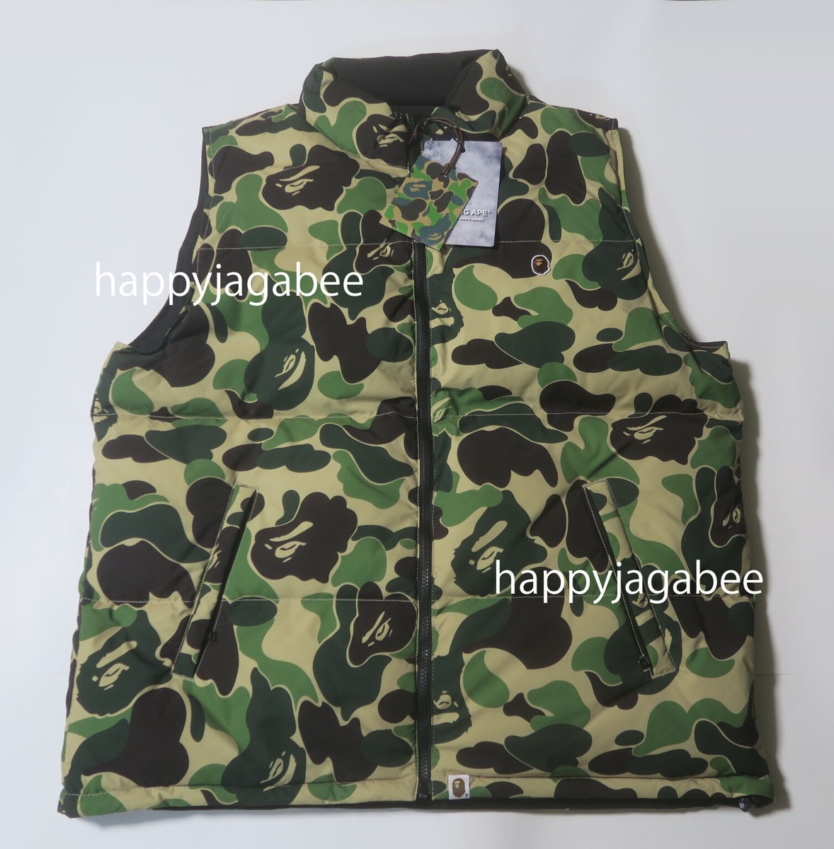 ジャケット・アウター Bape ABC CAMO REVERSIBLE DOWN VEST A BATHING APE Men's ABC CAMO REVERSIBLE DOWN VEST JACKET