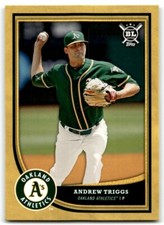 2018 TOPPS BIG LEAGUE GOLD ANDREW TRIGGS OAKLAND ATHLETICS #398