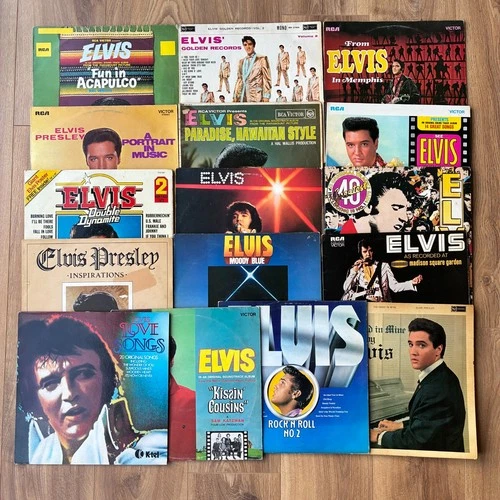 16x Elvis Presley LP Job Lot Vinyl Records Bundle RCA 70s Collection Rock & Roll