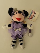 The Disney Store Sugar Plum Fairy Minnie Mouse Bean Bag Plush New With Tag