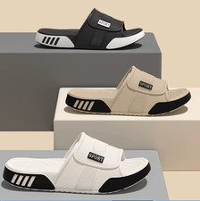 Mens EVA Sliders Slippers Non Slip Shower Shoes Soft Sole Beach Sandals Summer