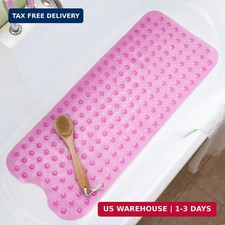 Bathtub Mats for Shower Tub Non-Slip Bath Mat 39 x 16 Inch Extra Long Shower Mat