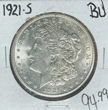1921-S MORGAN SILVER DOLLAR ~ BU ~BEAUTIFUL COIN~