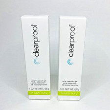 Lot of 2 MARY KAY Clearproof ACNE TREATMENT GEL 5 Benzoyl Peroxide 1oz Exp:2/26