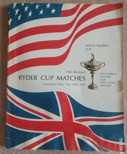 19th Biennial Ryder Cup Matches 1971 Official Program Old Warson C.C. St.Louis 