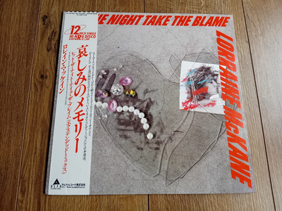 LORRAINE McKANE - LET THE NIGHT TAKE THE BLAME 12'' 1984 OBI JAPAN Hi NRG EX+
