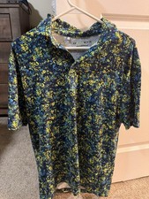 Under Armour The Playoff Polo Shirt Short Sleeve Men's Size Medium Splatter AOP