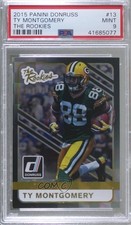 2015 Panini Donruss The Rookies 180/999 Ty Montgomery #13 PSA 9 MINT s6i