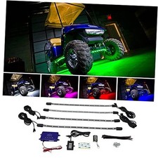 4pc Standard Million Color LED Golf Cart Underglow Accent Neon Lighting Kit
