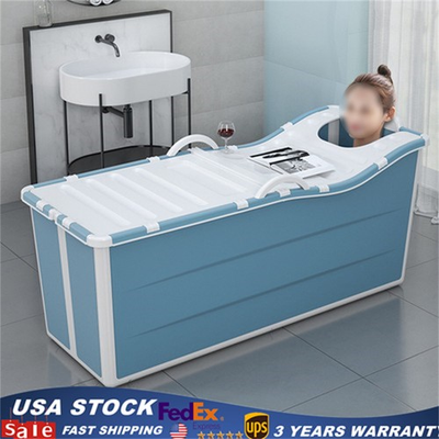 #ad #ad NEW Portable Folding Bathtub PP TPE Tub Outdoor Room Spa Bath Tub Home For Adult $124.29