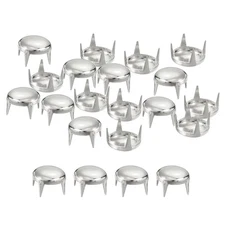 100Pcs 8mm Silver Round Dome Studs for Leather Craft Accessories