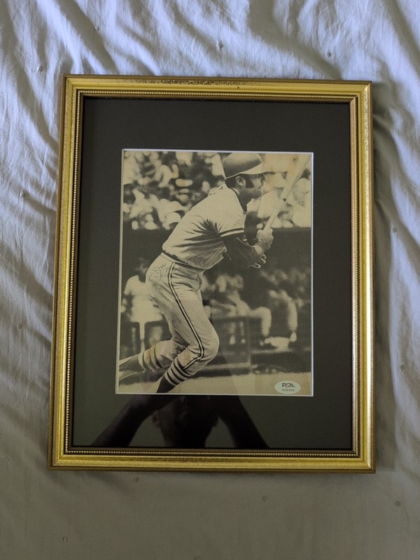 Joe Torre Signed Framed Photo PSA