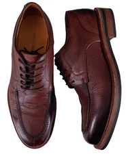 Beckett Simonon 10 Anders Split Toe Derby Derbies Brown Pebble Leather Lace Up