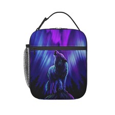 Wolf Insulated Thermal Lunch Box Reusable Cooler Tote Bag for Work Picnic
