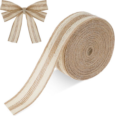 Jute Ribbon 2.5cm X 10m Vintage Geschenkband Burlap Band Vintage Sackleinenband