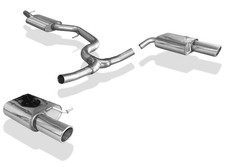 FOX Edelstahl Duplex Sportauspuff-Komplettanlage VW Passat 3C R36 je 100mm